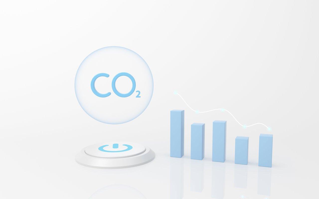 Dashboard de l'empreinte carbone avec graphiques illustrant les émissions de CO2 et la consommation énergétique.