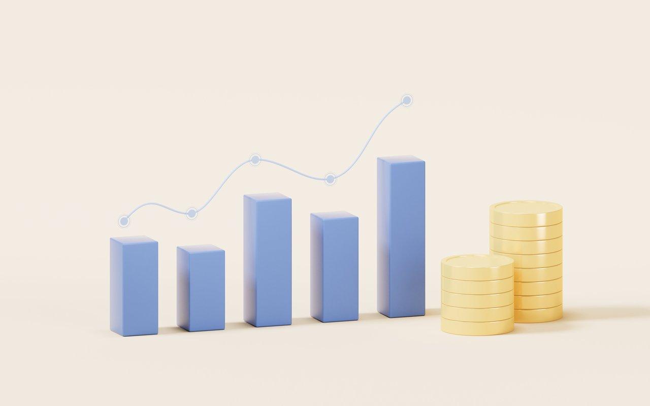Graphique illustrant la croissance des secteurs IA, santé mentale, automatisation et longévité dans une startup.