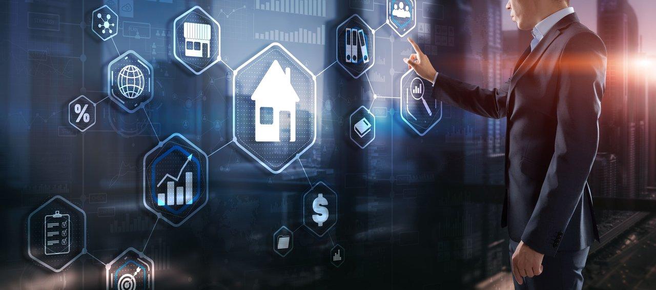 Illustration de la tokenisation immobilière blockchain facilitant l'investissement fractionné et la sécurisation des propriétés.