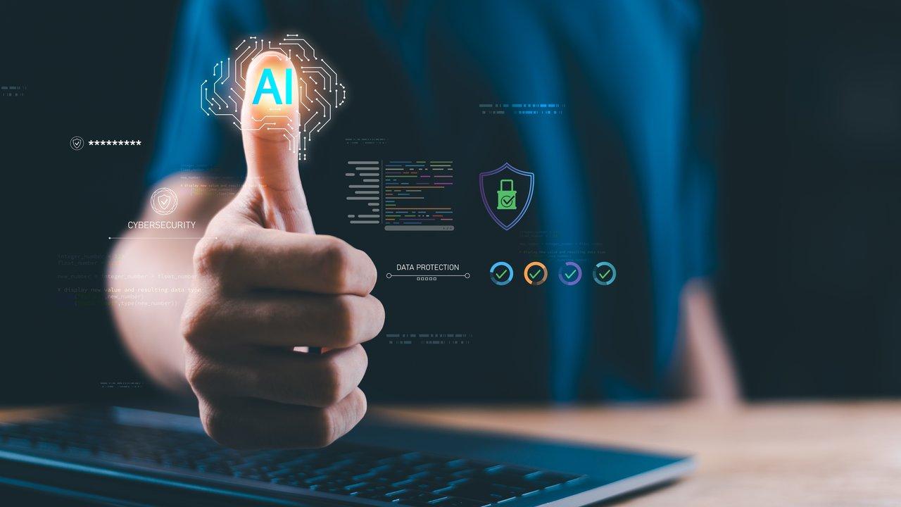 Schéma illustrant l'AI fraud detection diagram, intégrant machine learning et biométrie pour lutter contre la fraude bancaire en temps réel.