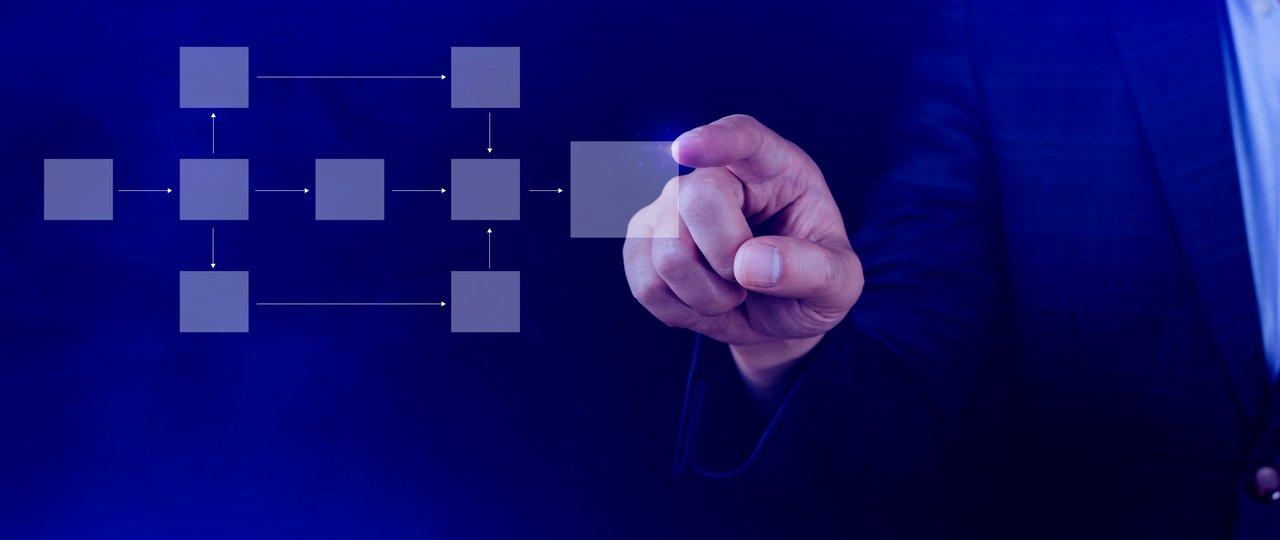 Schéma illustrant le workflow de l’analyse prédictive pour optimiser la prise de décision en entreprise.