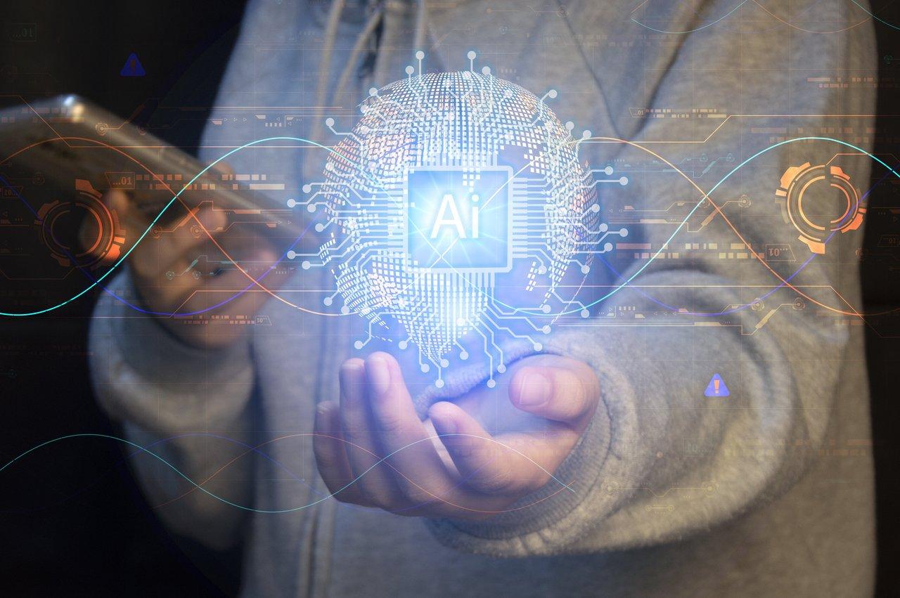 Schéma illustrant l'intégration de l'IA et du Big Data dans l'analyse massive de données.